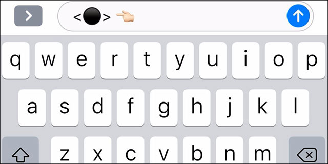 Tin nhắn vô cùng đơn giản nhưng sau đó là chuỗi mã Unicode rất dài