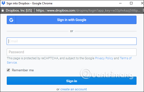 Tải nhạc lên Dropbox
