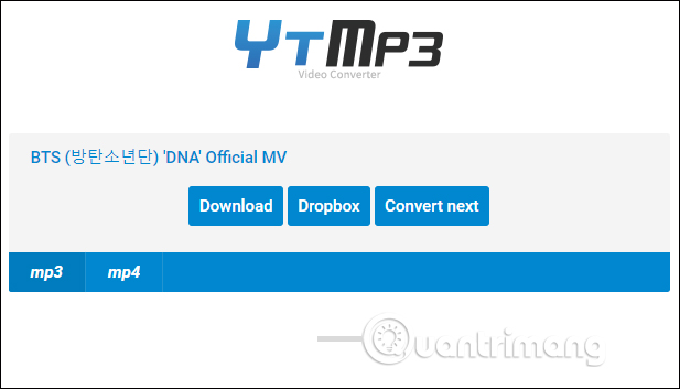 Tải nhạc trên YTMP3