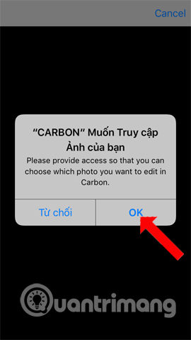 Truy cập album ảnh 