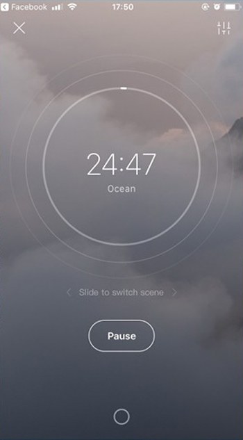 Ứng dụng sẽ mặc định đưa ra thời gian ru ngủ bạn trong vòng 25 phút