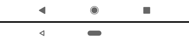 Sự khác biệt giữa thanh điều hướng cũ (ở trên) và mới (ở dưới)