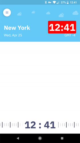 Màn hình chính của ứng dụng