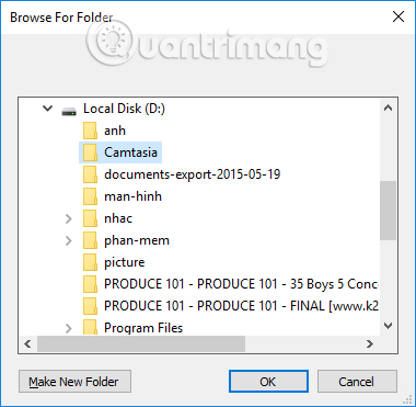 Chọn nơi lưu file PDF mã hóa 
