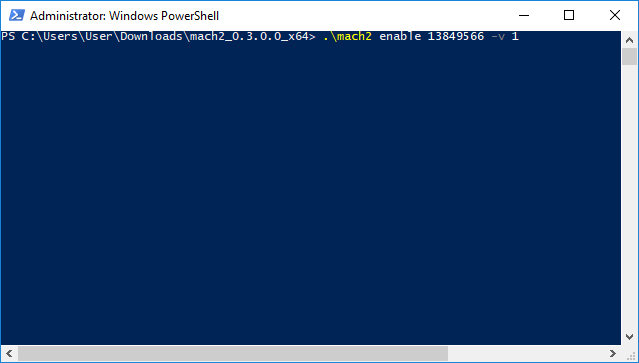 Nhập lệnh trên Administrator: Windows PowerShell