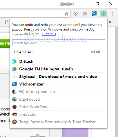 One Click Extension Manager