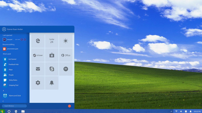 Concept Windows XP 2018