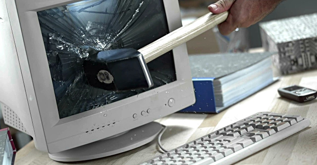 Xả stress với game phá màn hình máy tính Desktop Destroyer