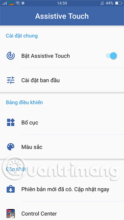 Bật Assistive Touch