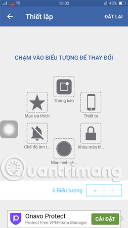 Chọn mục Bố cục