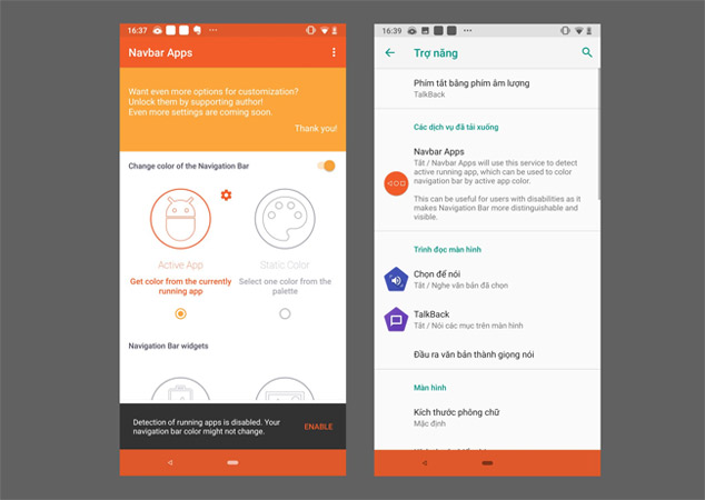 Cung cấp quyền truy cập trên máy khi bạn khởi chạy ứng dụng