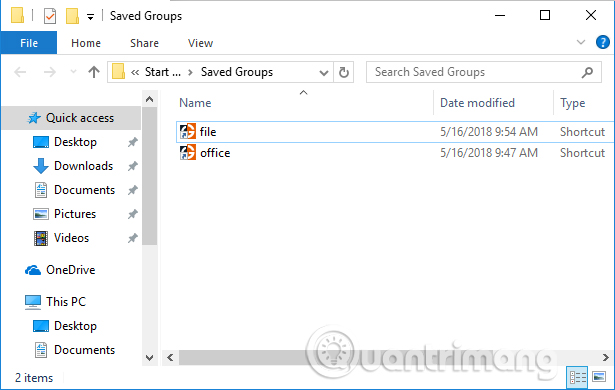 Tùy chỉnh nhóm đã tạo