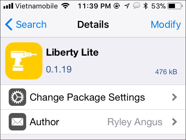Tweak Liberty Lite