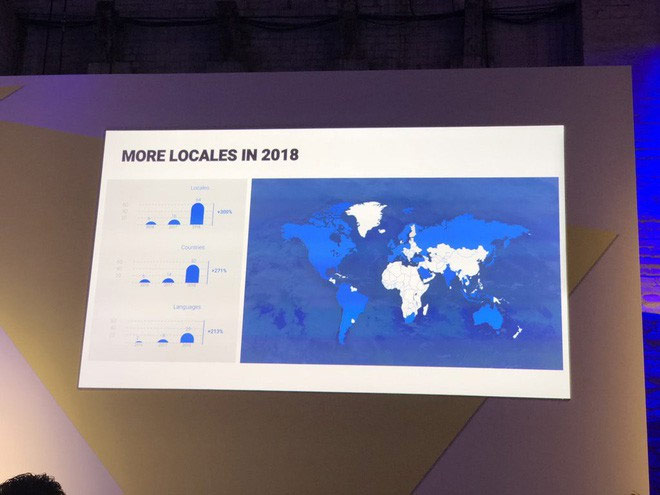 Bản đồ các quốc gia Google Assistant sẽ "phủ sóng" trong năm 2018
