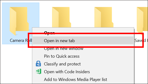 Nhấn Open in new tab