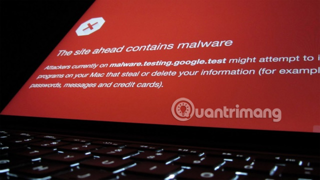 Cảnh báo "The Site Ahead Contains Malware"