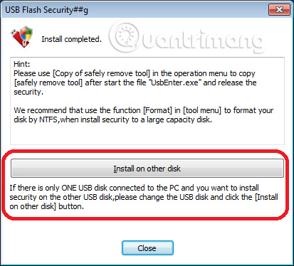Phần mềm USB Flash Security