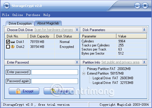 Phần mềm StorageCrypt