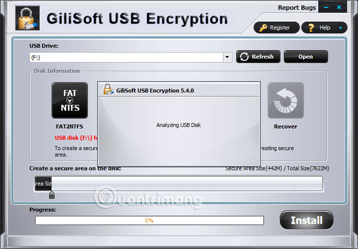 Phần mềm Gili USB Stick Encryption