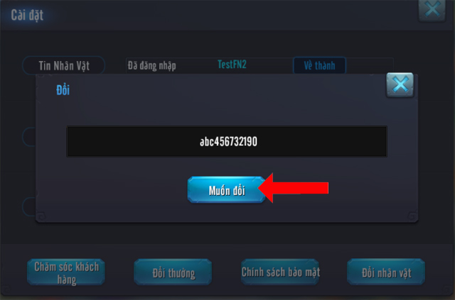 Đổi thưởng Giftcode
