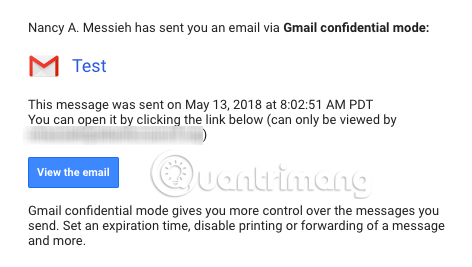 Không nhận được link