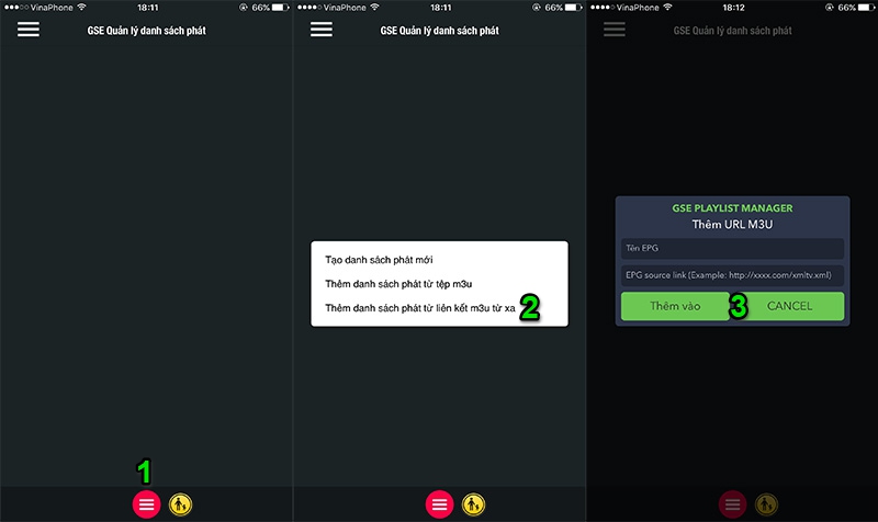 Đặt tên cho kênh và nhập ULR