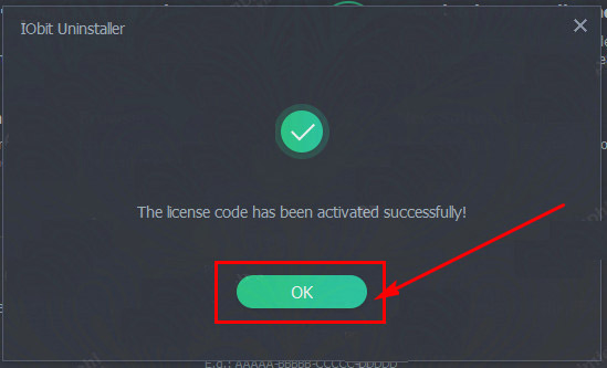 The license has been activated successfully!