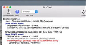 Dùng EtreCheck để quét, kiểm tra lỗi trên máy Mac