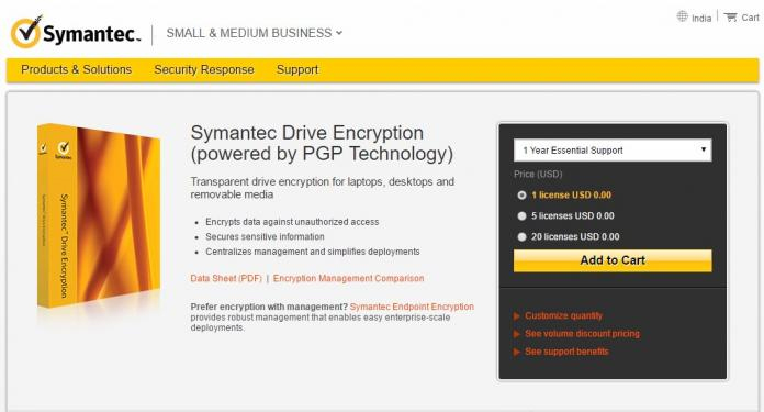 Phần mềm Symantec Drive Encryption