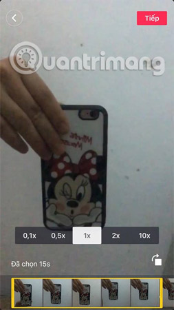 Di chuyển thanh chức năng để chọn đoạn video mà mình ưng ý