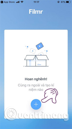 Chọn biểu tượng dấu "+"