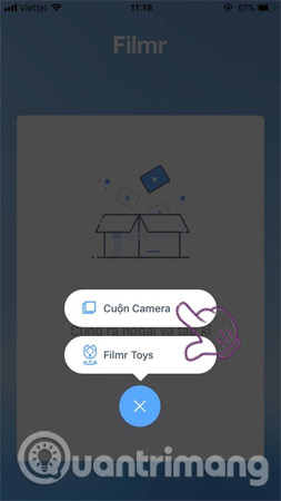 Chọn mục Cuộn Camera