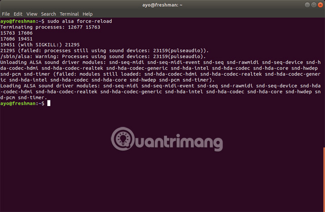 Cách sửa lỗi không có âm thanh trong Ubuntu