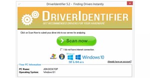 Cách dùng DriverIdentifier để tải driver miễn phí
