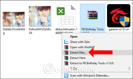 Giải nén tập tin
