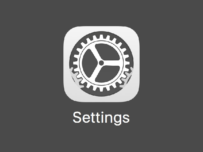 Settings on iOS