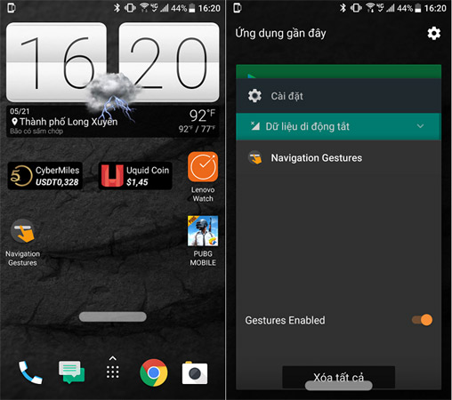 Kiểm tra xem thanh điều hướng đã ẩn hay chưa