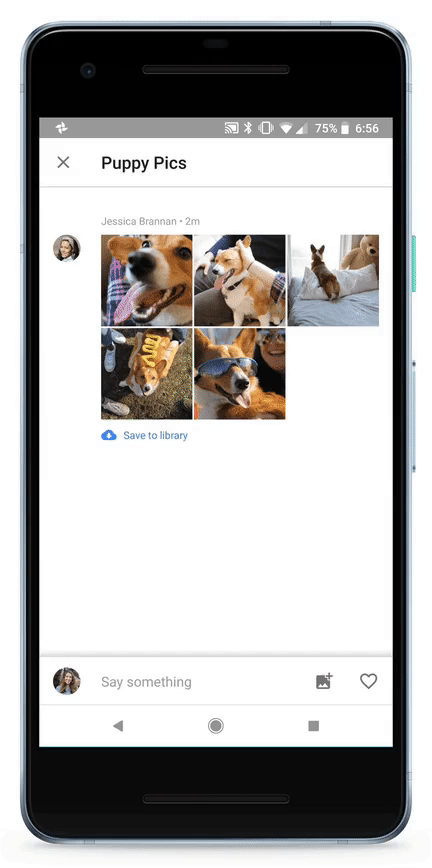 Thả tim cho hình ảnh của bạn bè