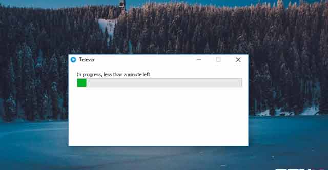 Tiến hành cài đặt Televzr