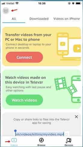 Nhấp vào góc hình đại diện