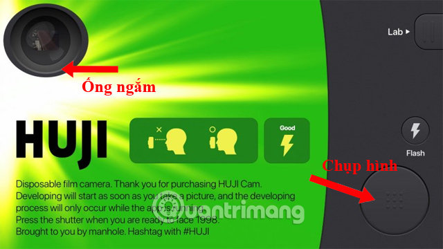 Giao diện HUJI Cam