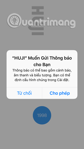 Nhận thông báo từ HUJI Cam