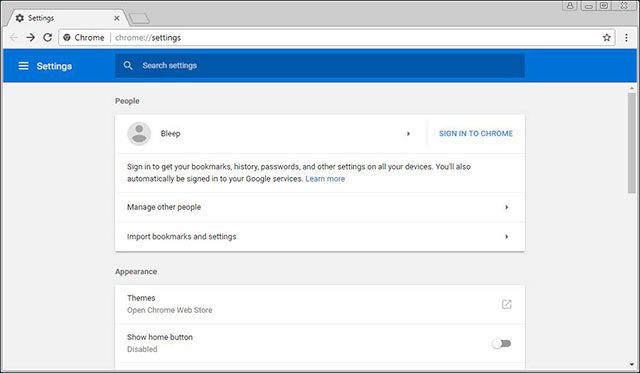 Đăng nhập vào Chrome bằng tài khoản Google 