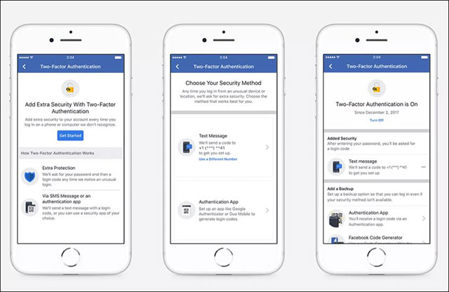 Đã có 2 cách để xác thực 2 yếu tố trên Facebook