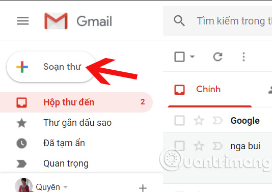 Vào mục soạn thư