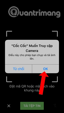 Cốc Cốc truy cập Camera 