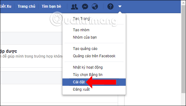 Cài đặt Facebook