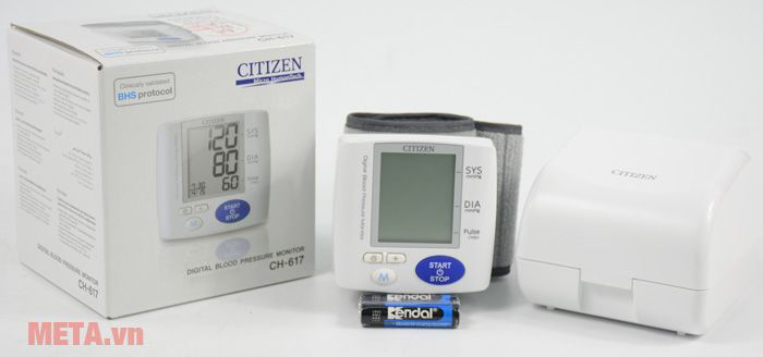 Máy đo huyết áp điện tử cổ tay Citizen CH-617
