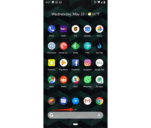 Mở ngăn kéo ứng dụng nhanh chóng