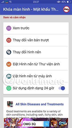 Mục Lock & Feel cho phép bạn tùy chỉnh một số thứ khác